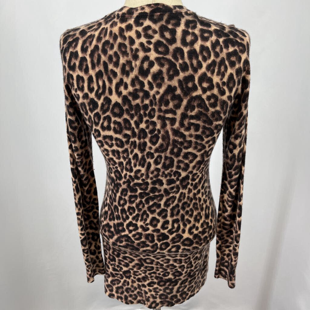 Saks Fifth Avenue Animal Print Cardigan