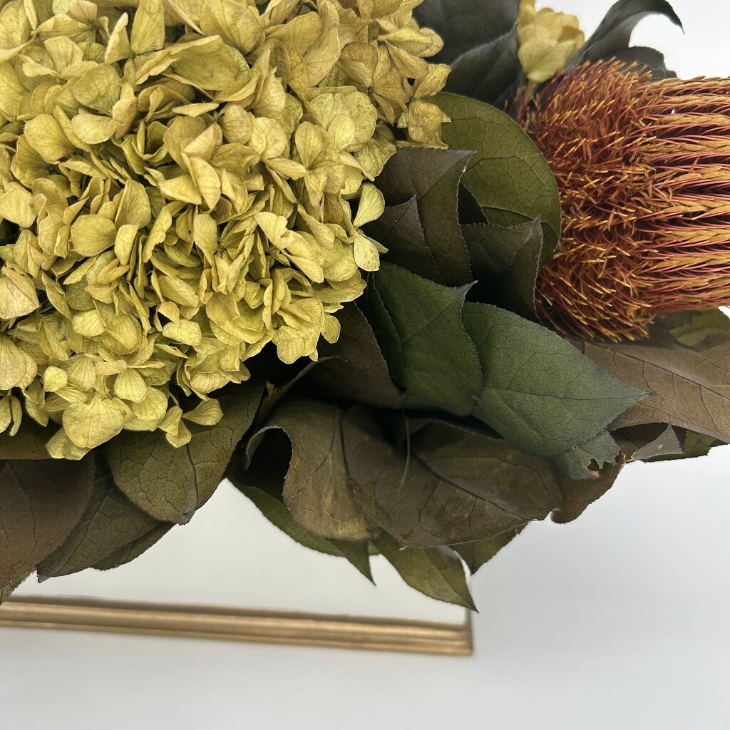 Wood Planter with Flowers