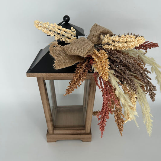 Lantern with Dried Flowers