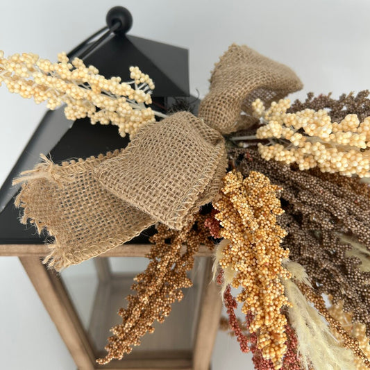 Lantern with Dried Flowers