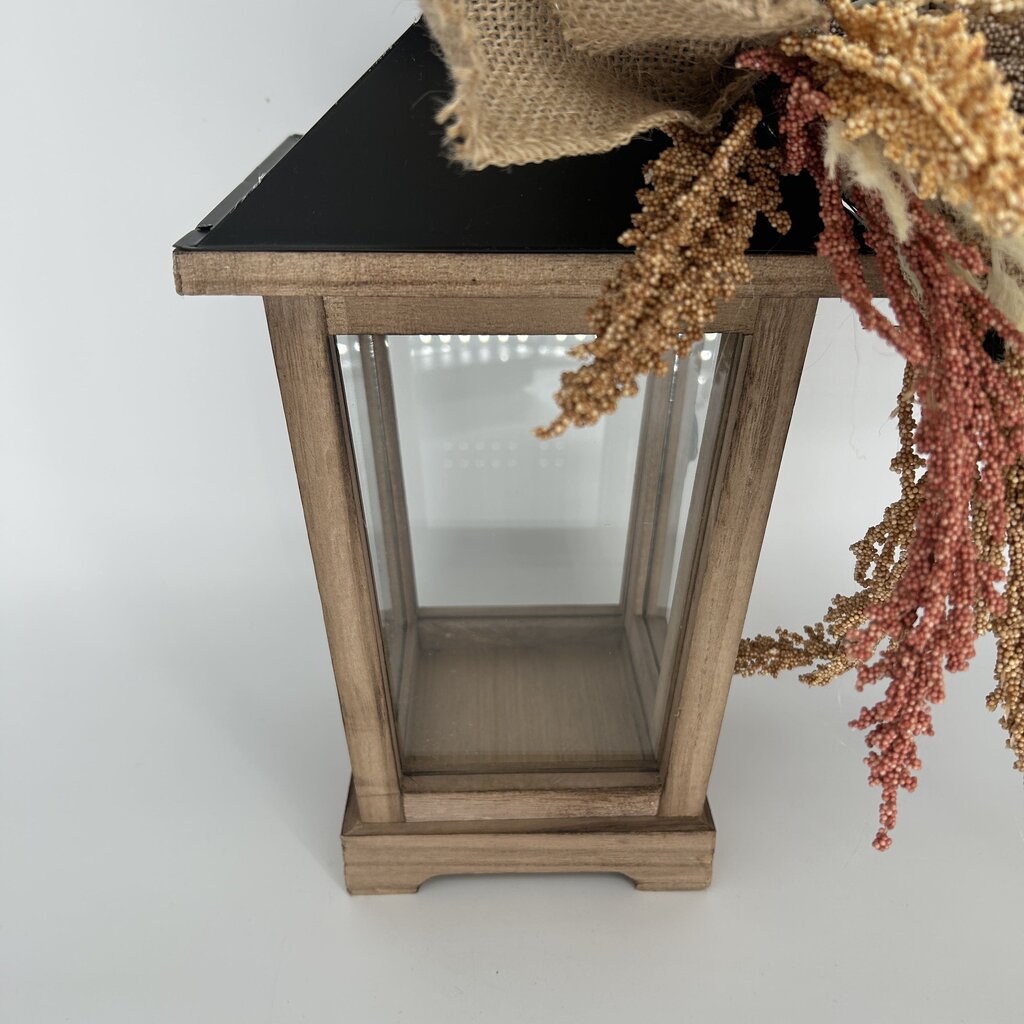 Lantern with Dried Flowers