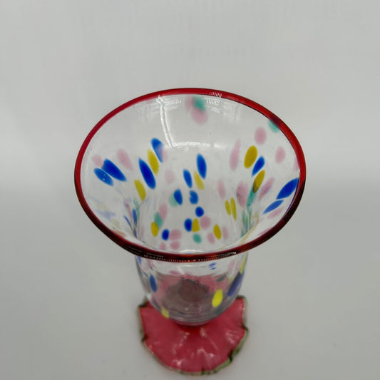 Molten Confetti Blown Glass Vase