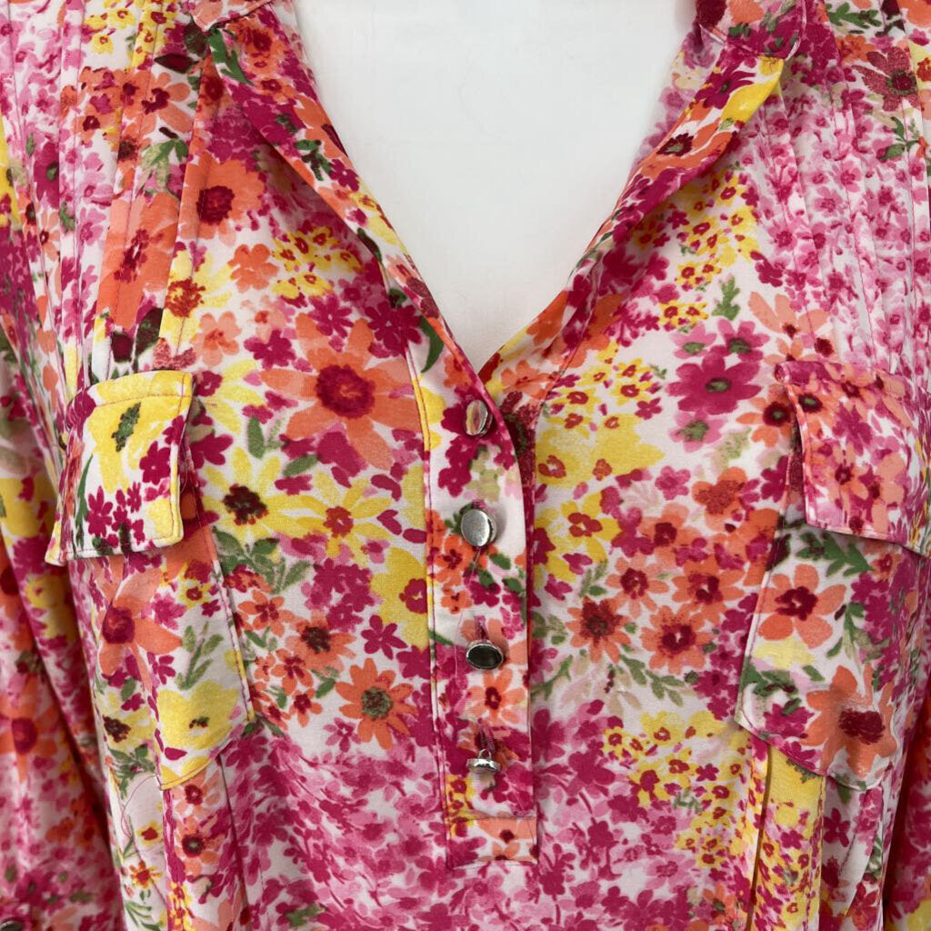 Juniper + Lime L/s Floral Shirt