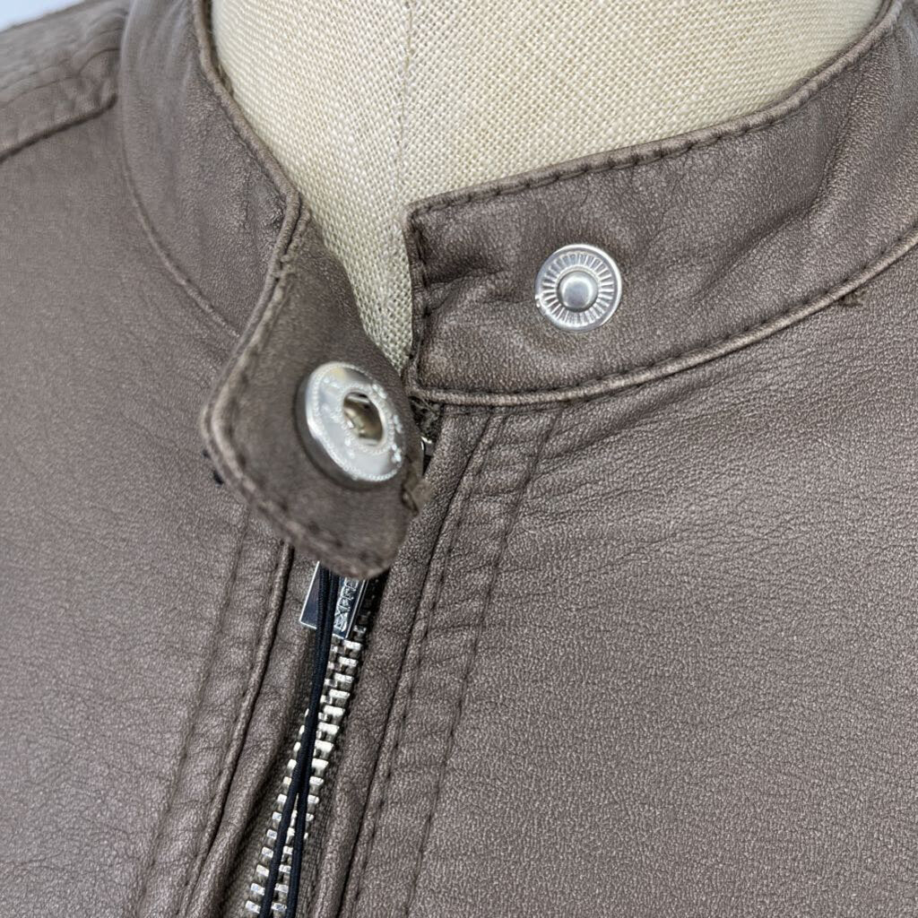 Express Vegan Leather Moto Jacket