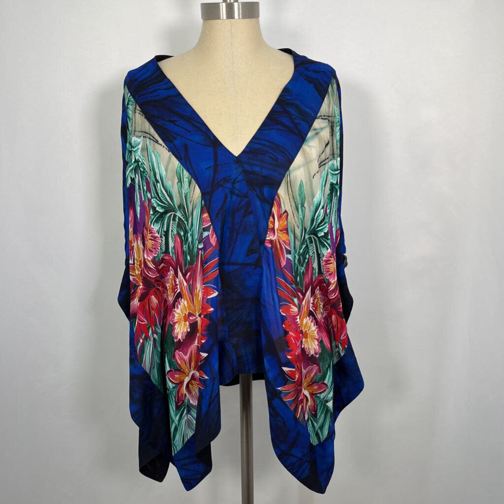 Desigual Floral Poncho