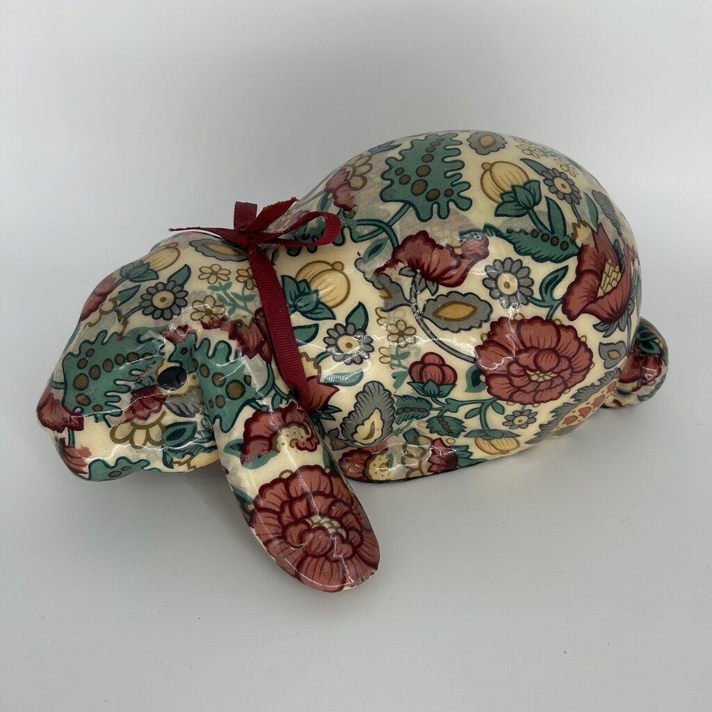 Floral Musical Bunny Figure