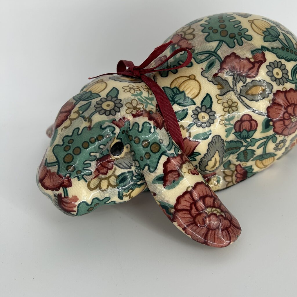 Floral Musical Bunny Figure