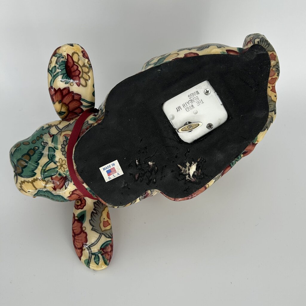 Floral Musical Bunny Figure