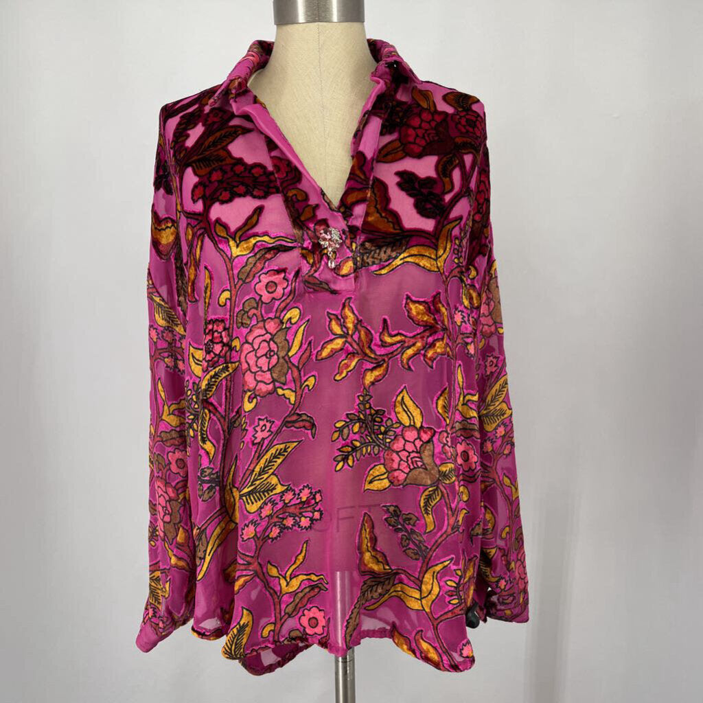 Aratta Silent Journey L/s Floral Shirt