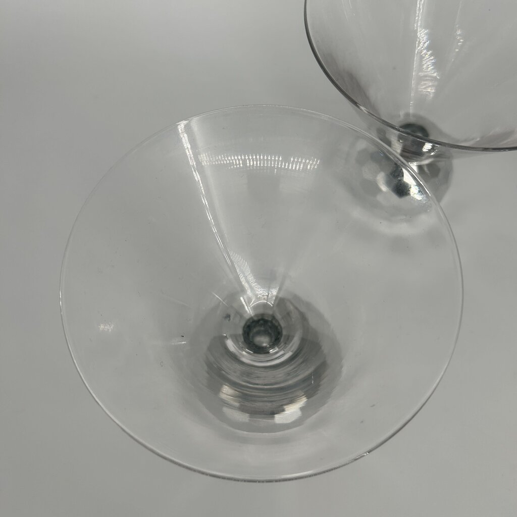 Hammered Disco Martini Glass Set