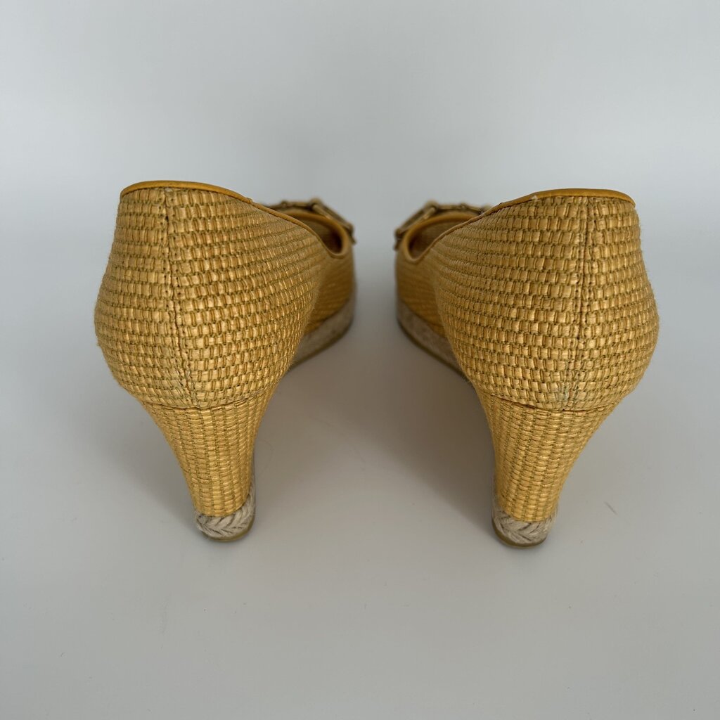 Gucci Woven Wedge Pumps