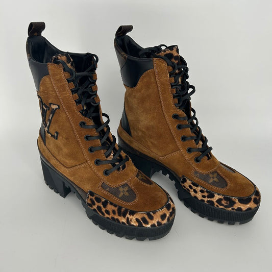 Louis Vuitton Laurette Platform Desert Boots