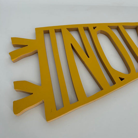 INDIANA Wood Banner
