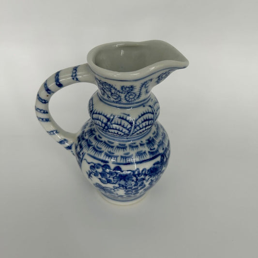 Floral Porcelain Pitcher