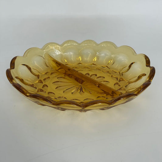 Divided Cut-Glass Relish Tray