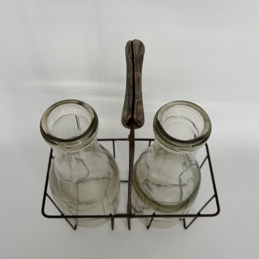 Milk Bottles in Carrier
