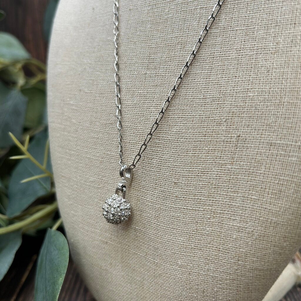 Swarovski Pave Ball Necklace