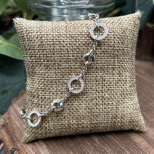 Swarovski Circle Links Bracelet