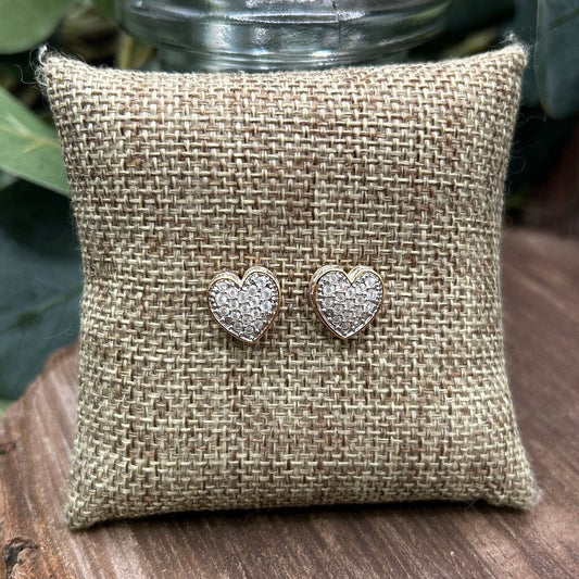 Swarovski Heart Stud Earrings