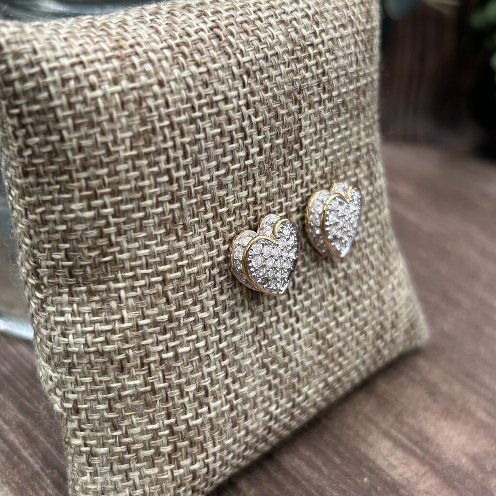 Swarovski Heart Stud Earrings