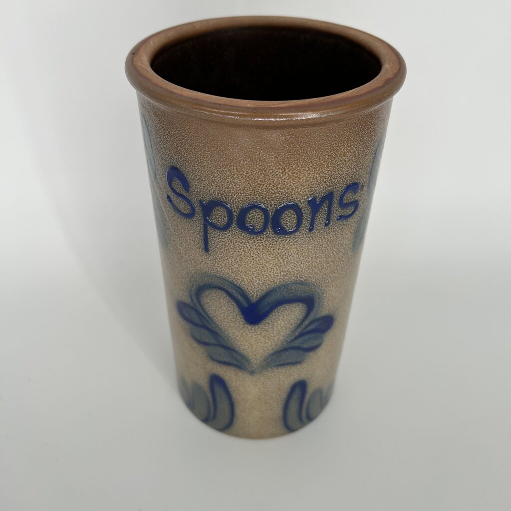 Pottery Spoons Crock