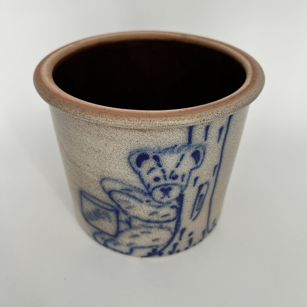 Pottery Honey Bear Crock