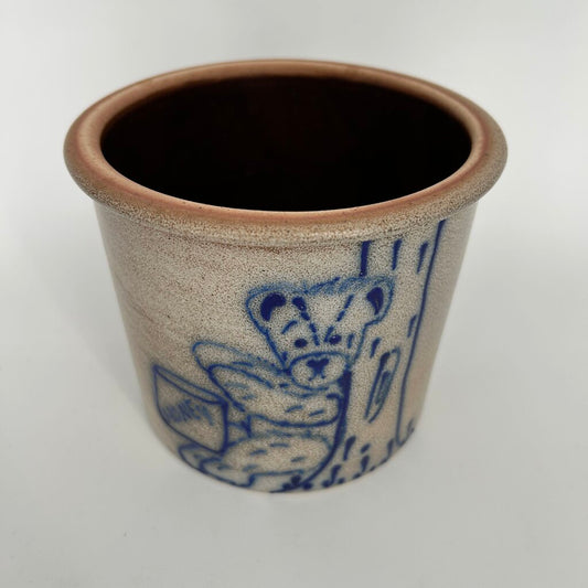 Pottery Honey Bear Crock