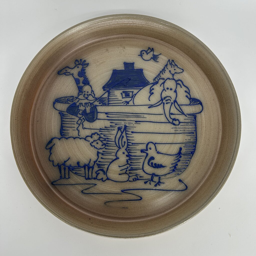 Pottery Noah's Arc Pie Plate