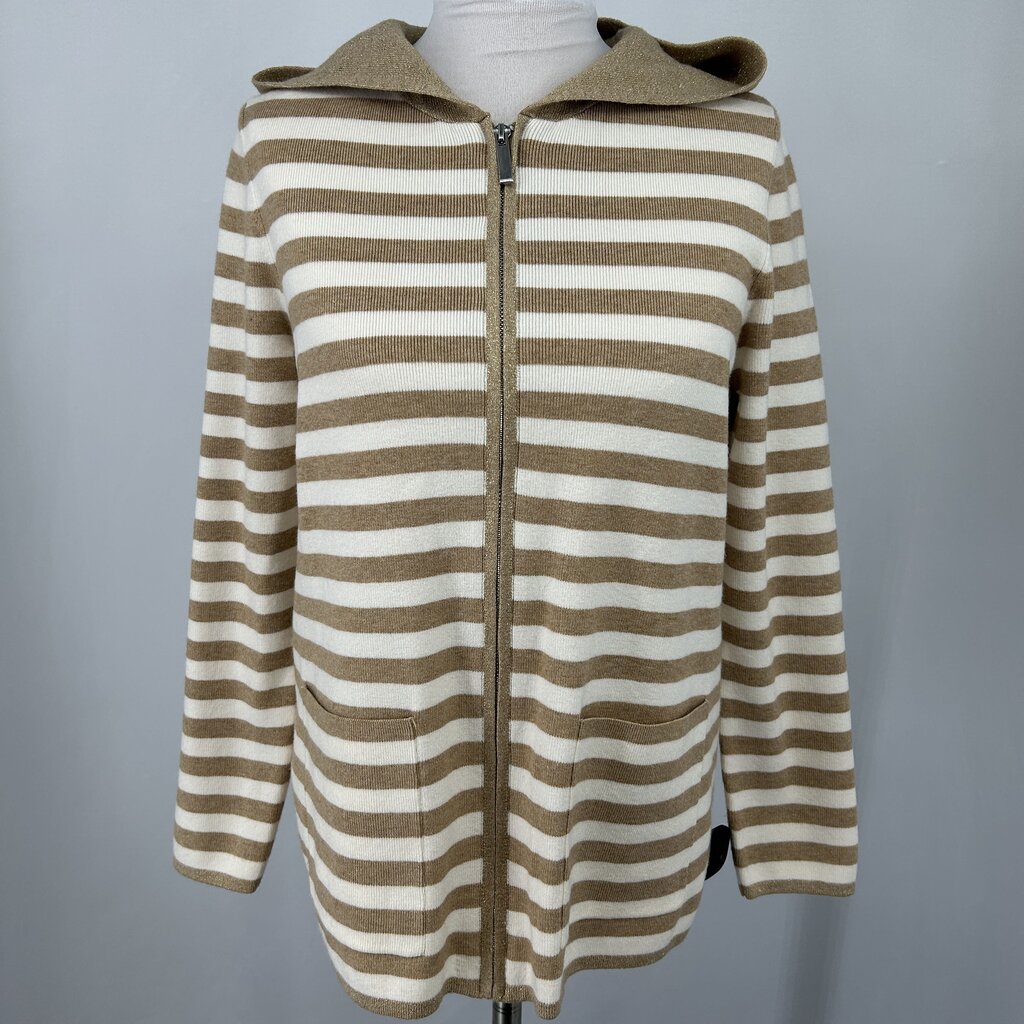 Chicos L/s Striped Cardigan