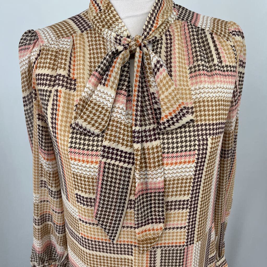 Loft L/s Houndstooth Dress