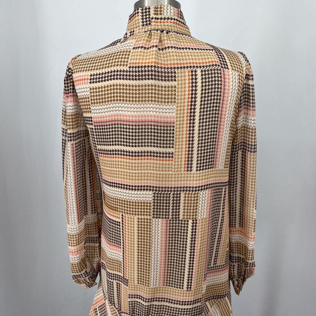 Loft L/s Houndstooth Dress