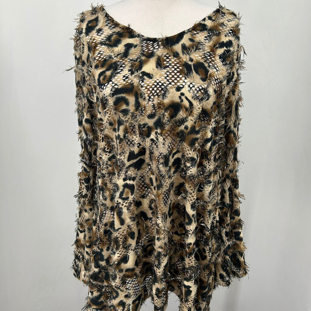 Mechant L/s Animal Print Sweater