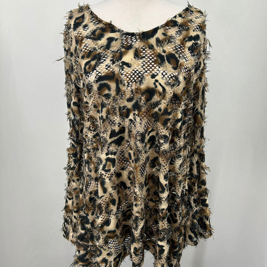 Mechant L/s Animal Print Sweater
