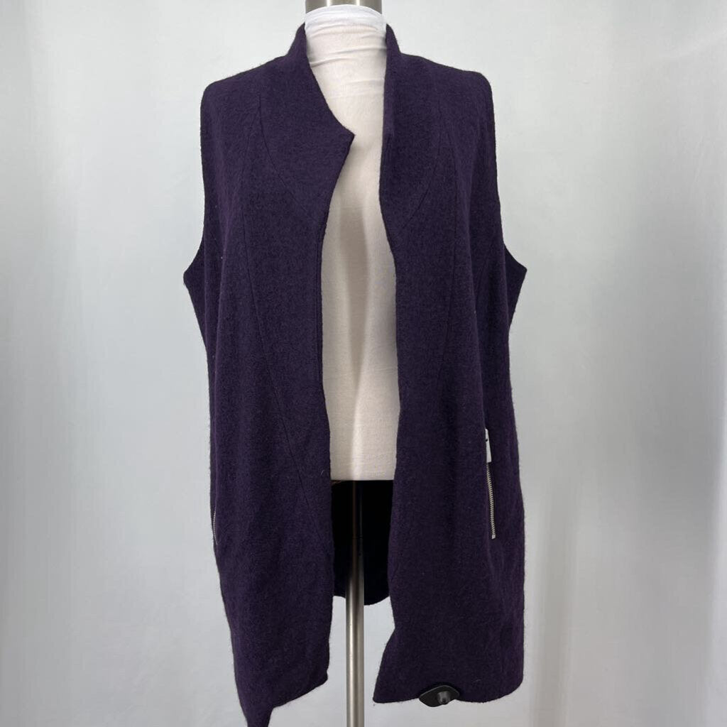 Chicos Boiled Wool Vest