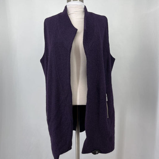 Chicos Boiled Wool Vest