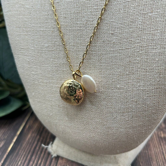 Gorjana Pearl Charm Necklace