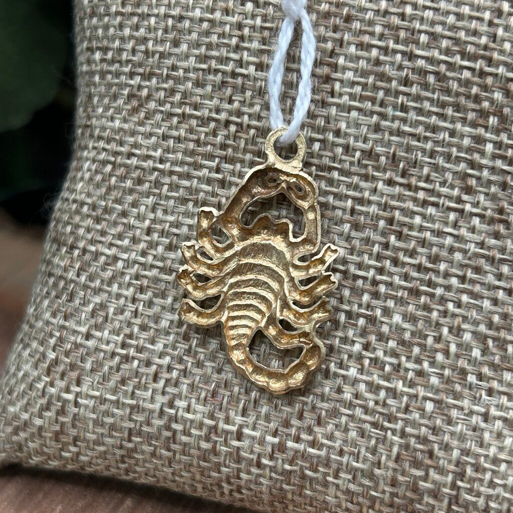 10k Gold Scorpion Pendant
