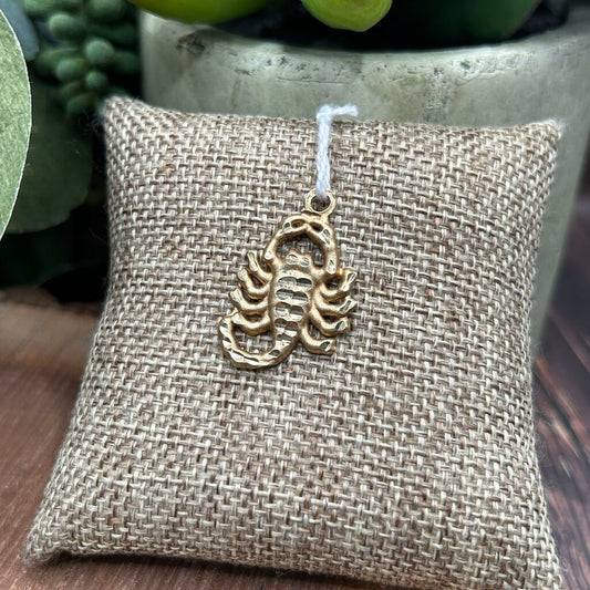 10k Gold Scorpion Pendant