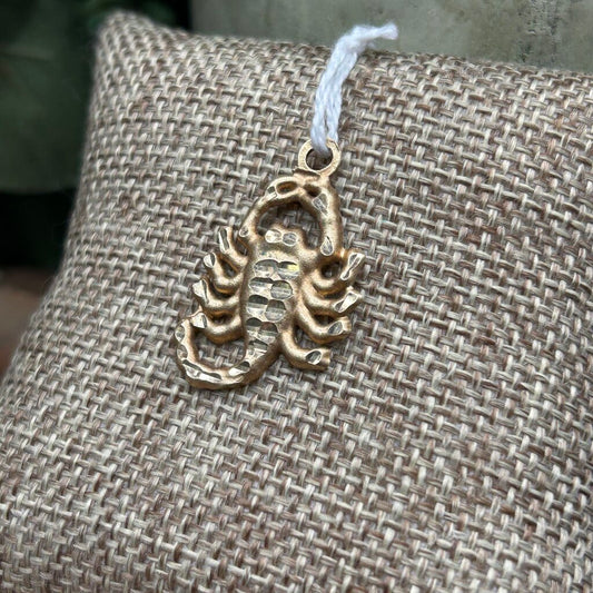 10k Gold Scorpion Pendant