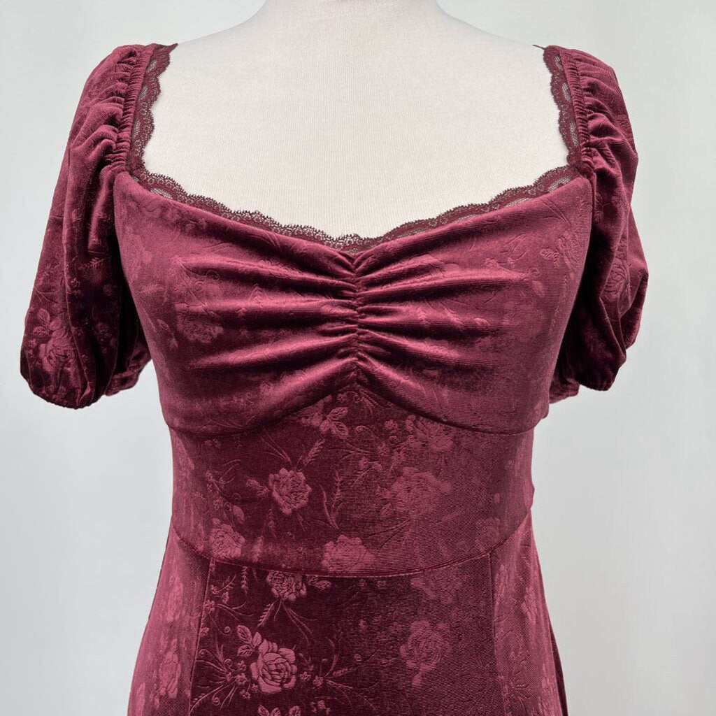 Francesca's S/s Velour Dress