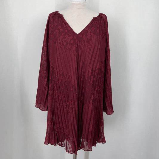 Anthropologie L/s Pleated Dress