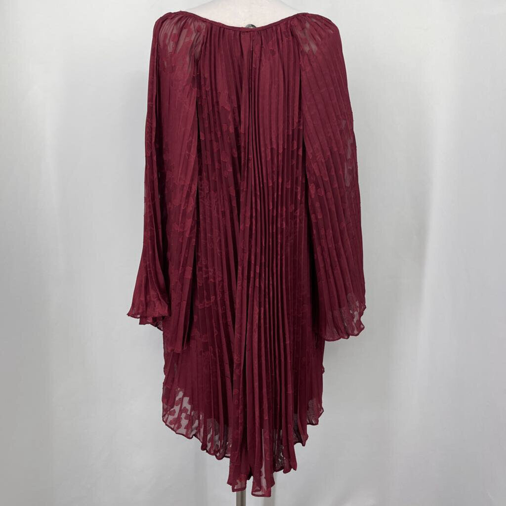 Anthropologie L/s Pleated Dress