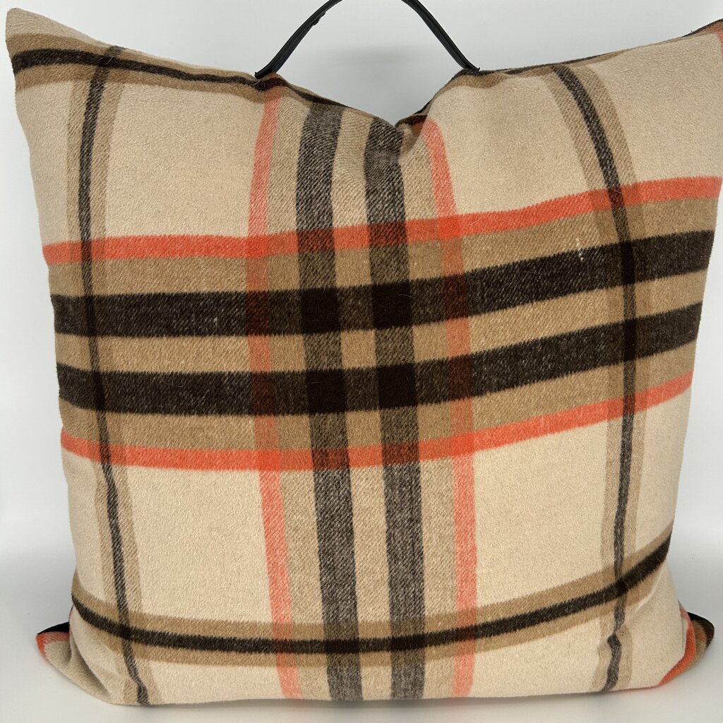 Plaid Front Pillow