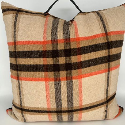Plaid Front Pillow