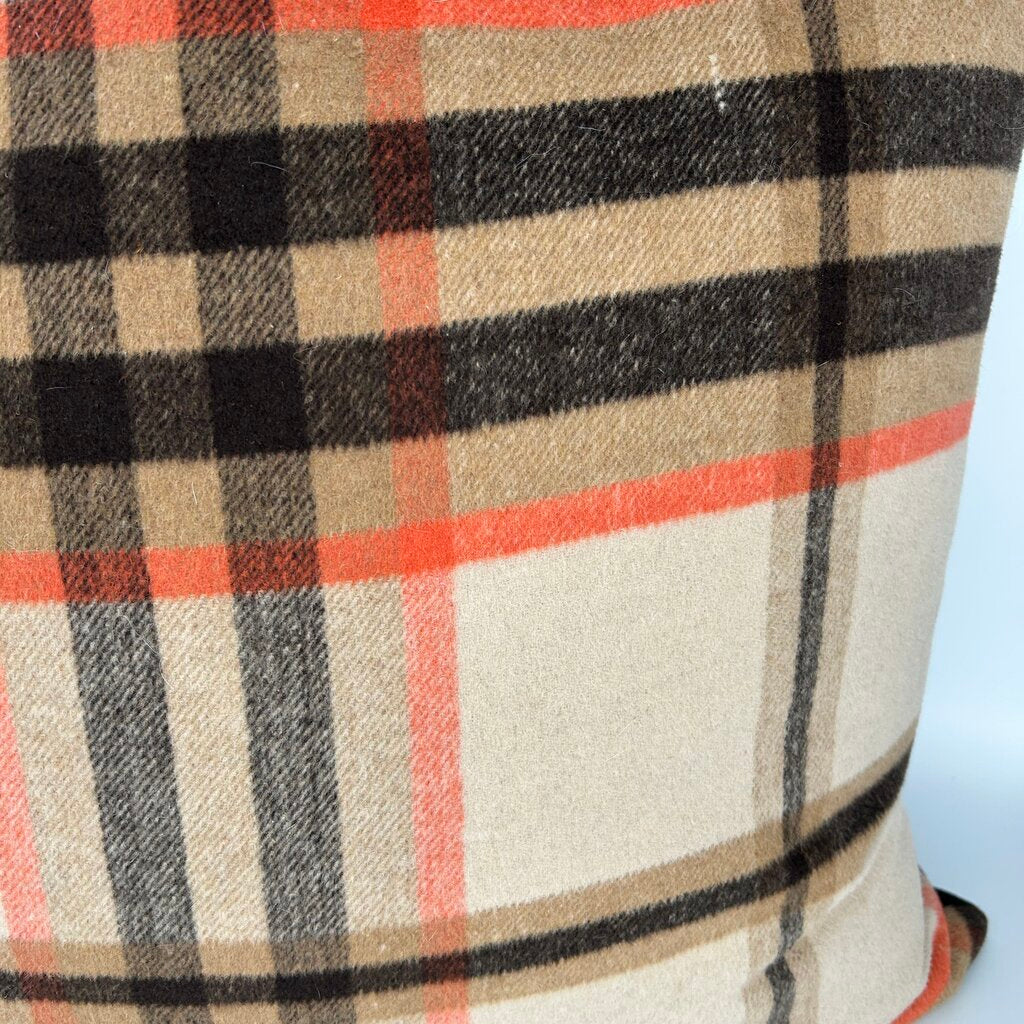 Plaid Front Pillow