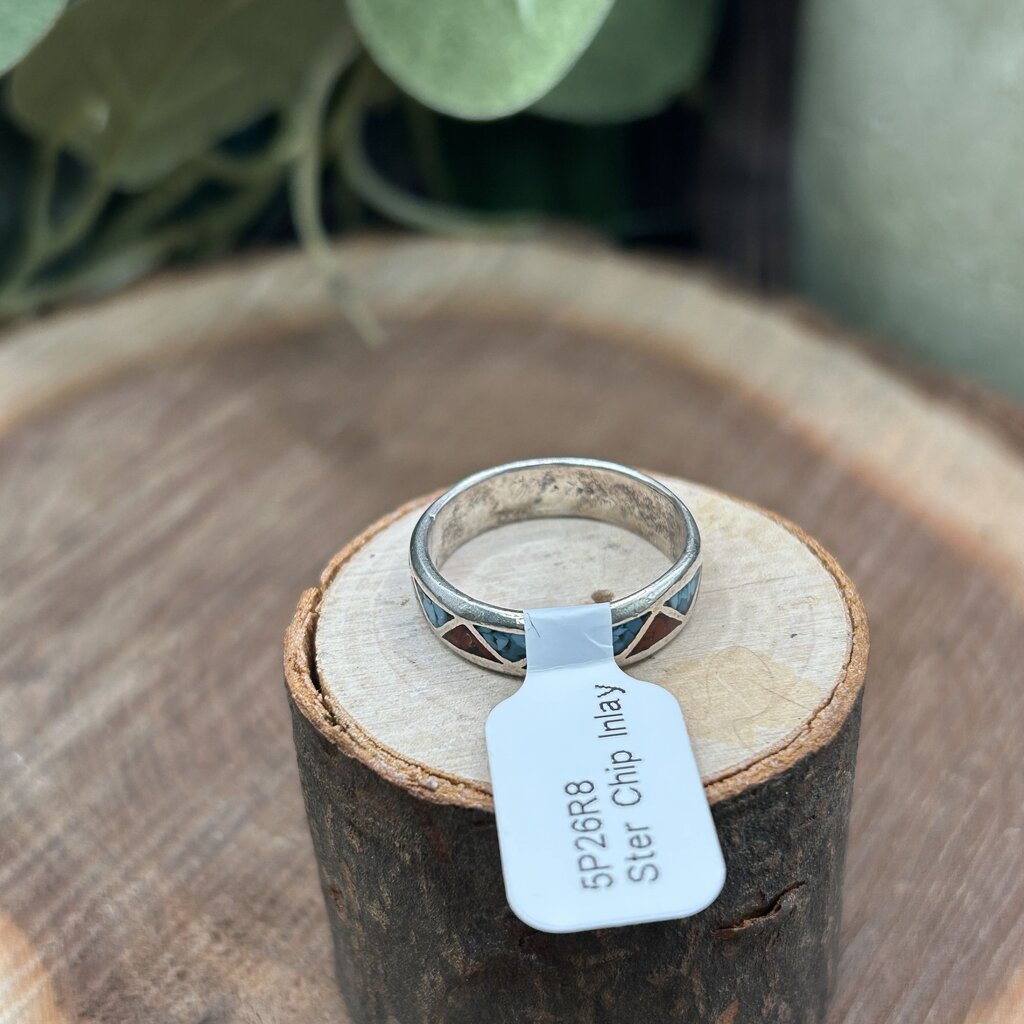 Sterling Silver Inlay Ring