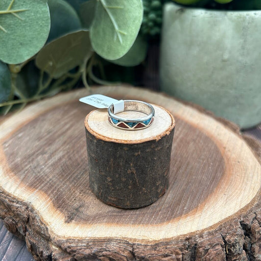 Sterling Silver Inlay Ring