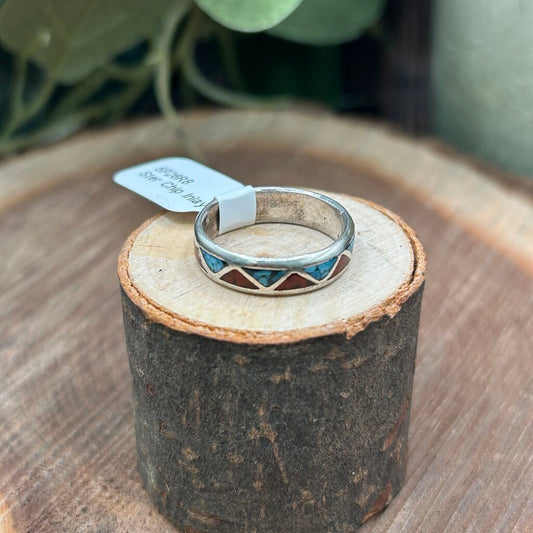 Sterling Silver Inlay Ring