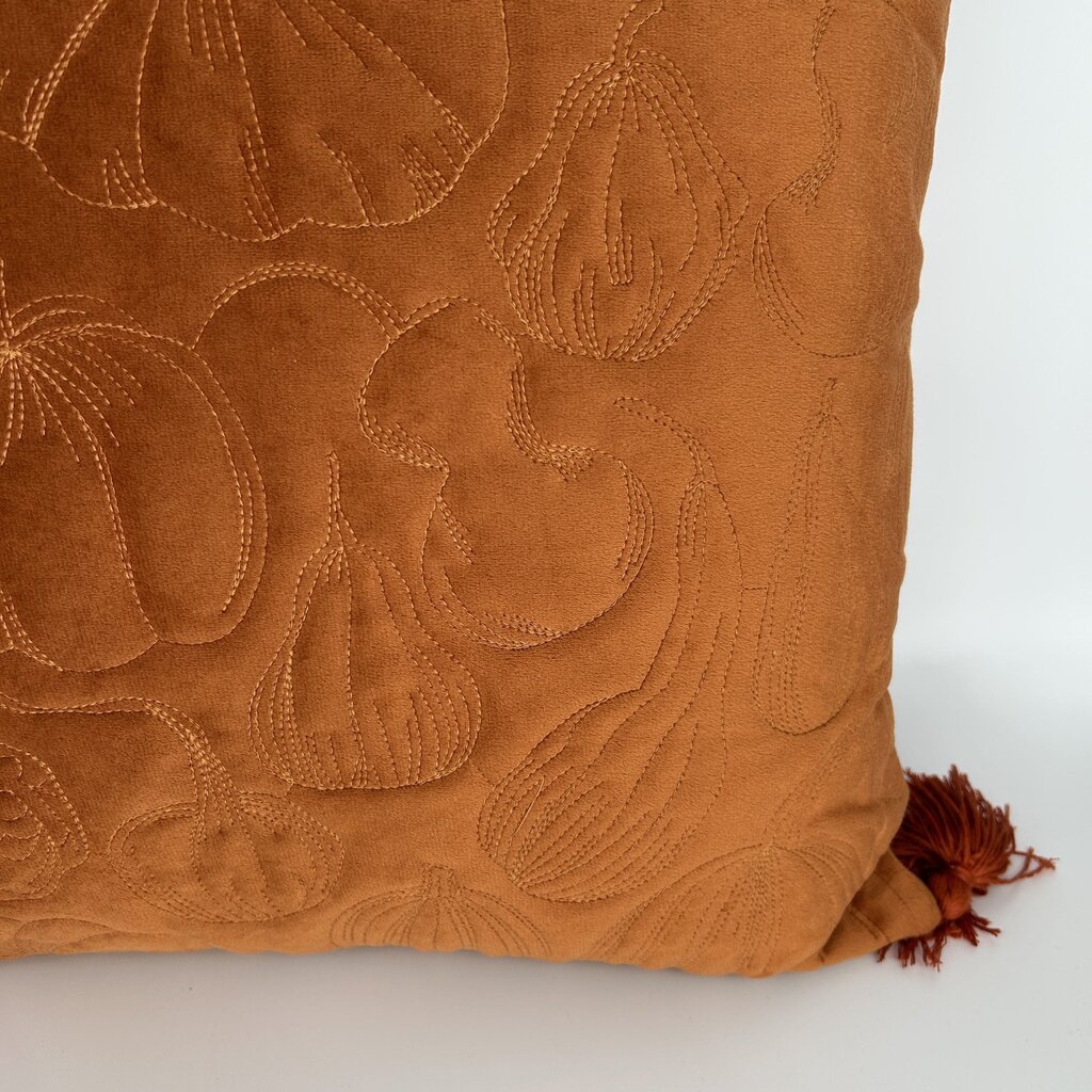 Pumpkin Embroidered Pillow