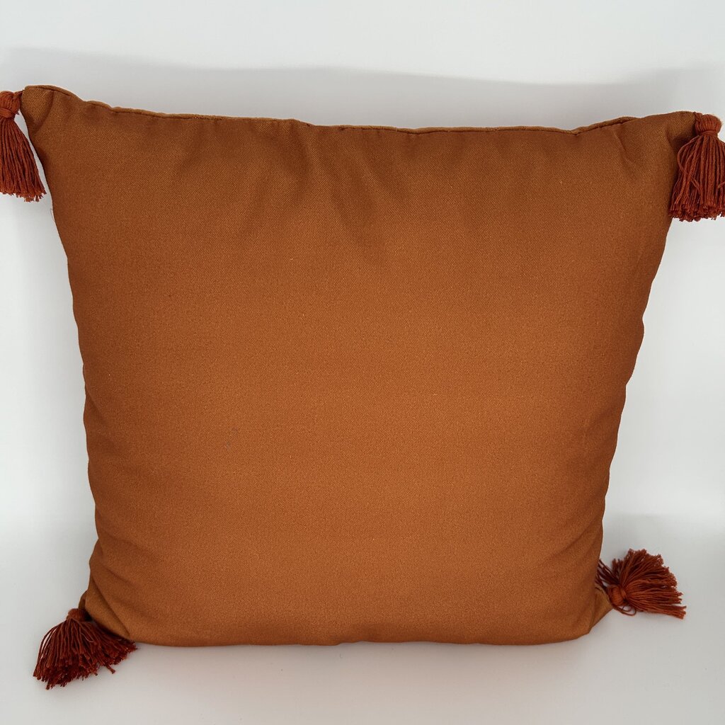 Pumpkin Embroidered Pillow